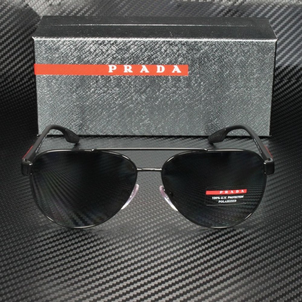 Prada Men's Black Polarized Sunglasses! - Picture 2 of 4